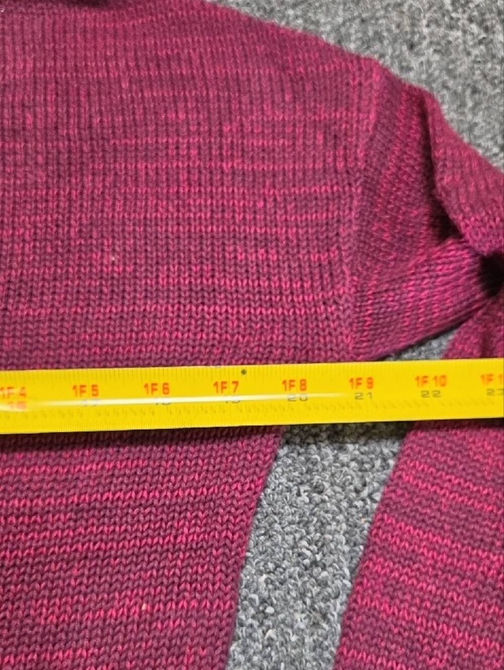 Matty M Raspberry Knit Turtleneck Sweater - Picture 4 of 6